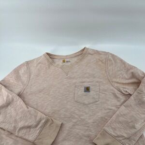 Carhartt Youth XXL 20 Peach Heather Long Sleeve Pocket Sweatshirt French Terry